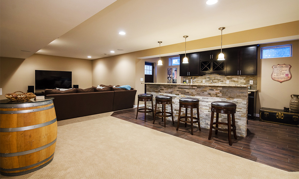 Abbey Design + Remodel provided homeowners with the best basement renovation services near Sterling, Virginia.