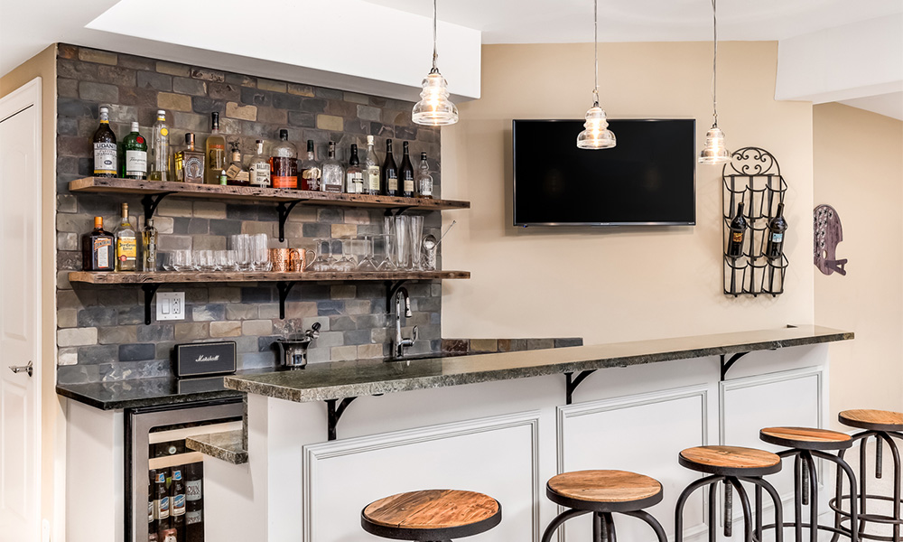 Basement renovation contractors near Sugarland Run, Sterling VA provided top-quality basement remodeling services.