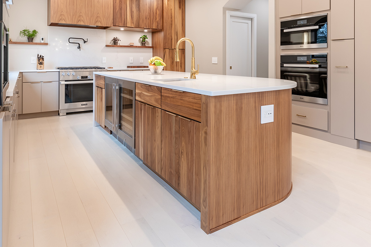 Abbey Design + Remodel provided homeowner with kitchen island remodeling services near Lowes Island, Sterling, Virginia.