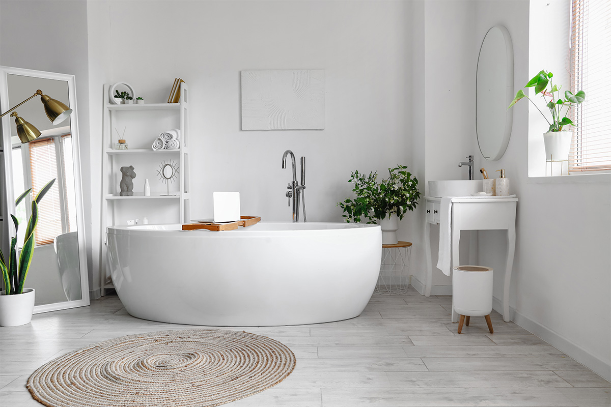 Abbey Design + Remodel provided homeowner with spa bathroom remodel near Falls Church, Virginia.
