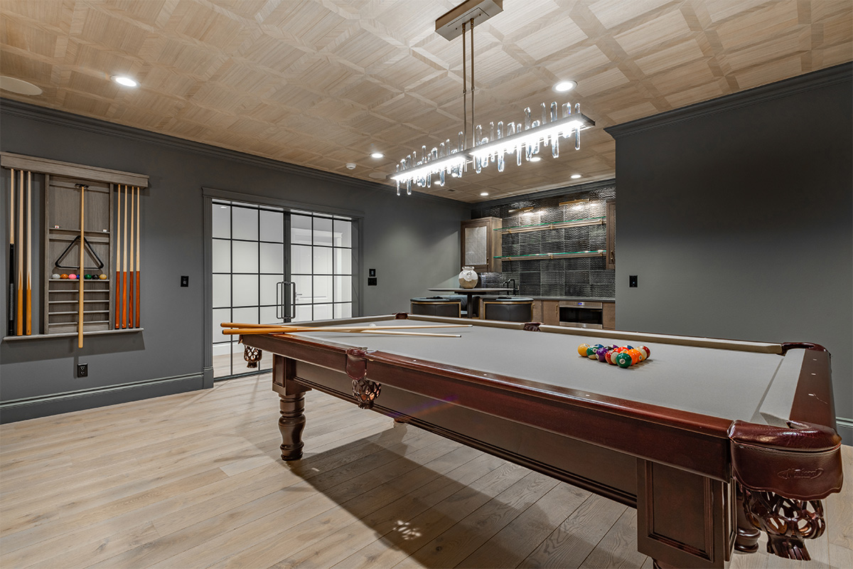 One of the top basement finishing companies near Sterling, Virginia provided homeowner with professional basement renovation.
